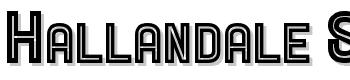 Hallandale-Sc-Inline-Jl font